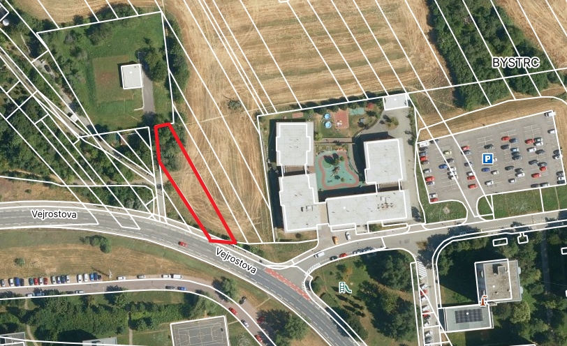 Prodej komerčního pozemku Brno Bystrc, 915 m2